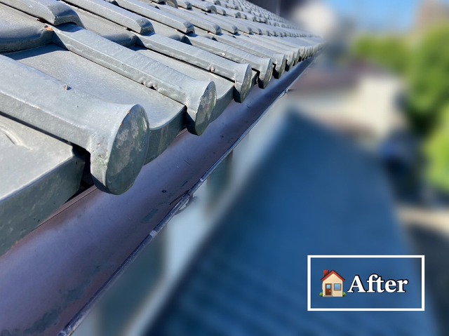 仙台市太白区-瓦屋根-雨樋清掃