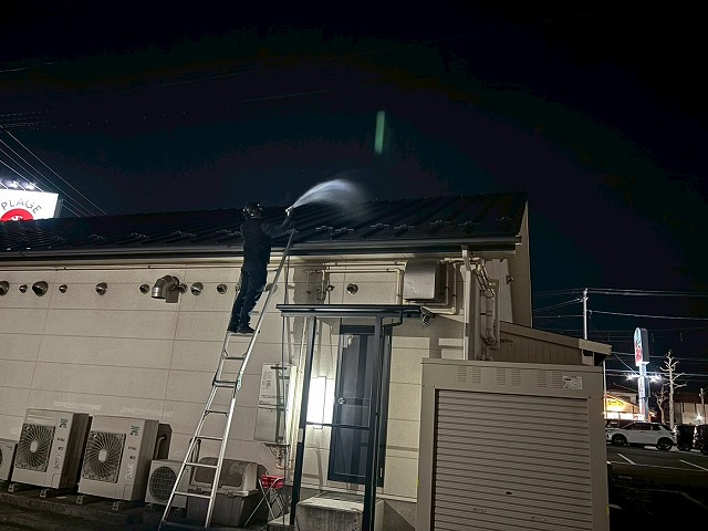 仙台市太白区 美容室 散水試験 水放水