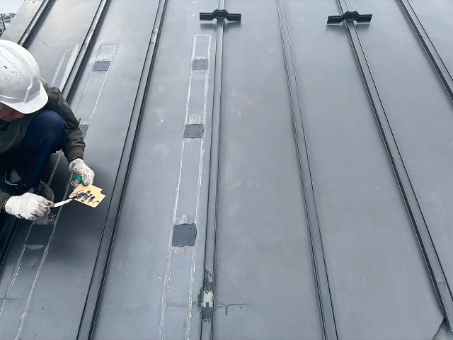 仙台市太白区-美容室-穴あき箇所工事-完工