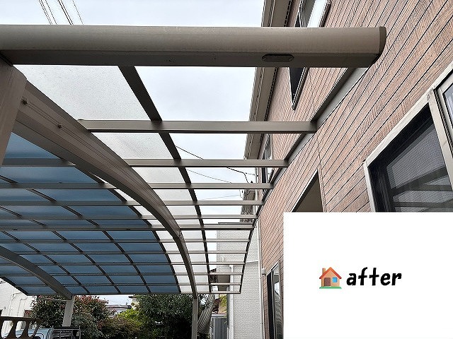 仙台市太白区四郎丸-カーポートパネル解体工事