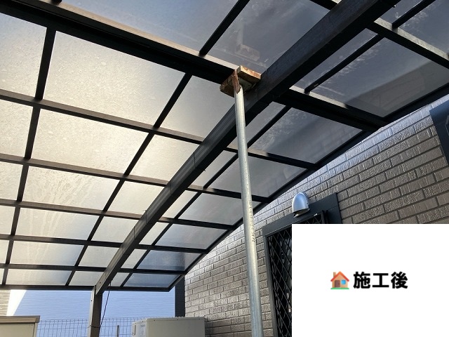 仙台市宮城野区-カーポートパネル脱着工事