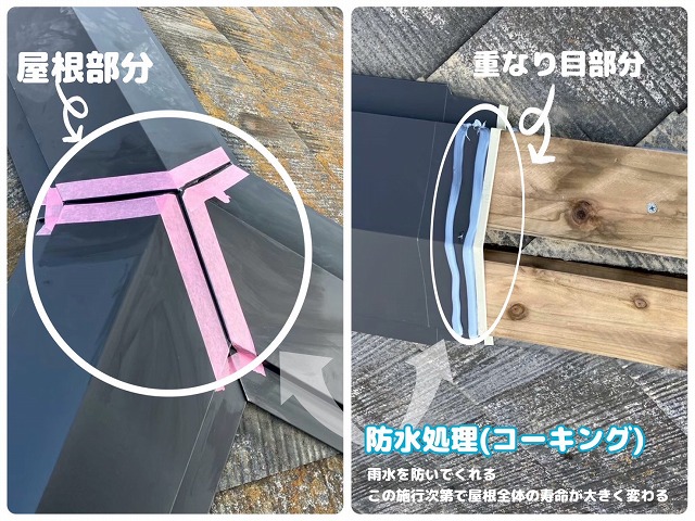 コーキング処理