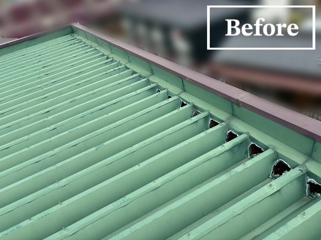  仙台市宮城野区-雨押え板金板金カバー工事