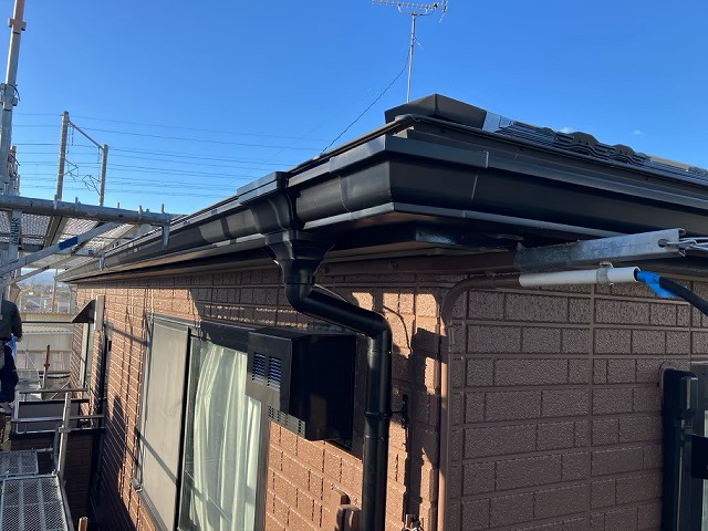 仙台市宮城野区 雨樋交換工事 完工