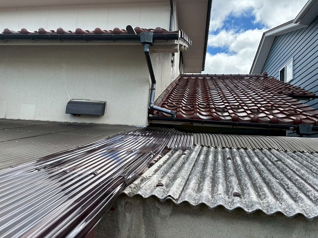 仙台市宮城野区ポリカ波板交換工事完工