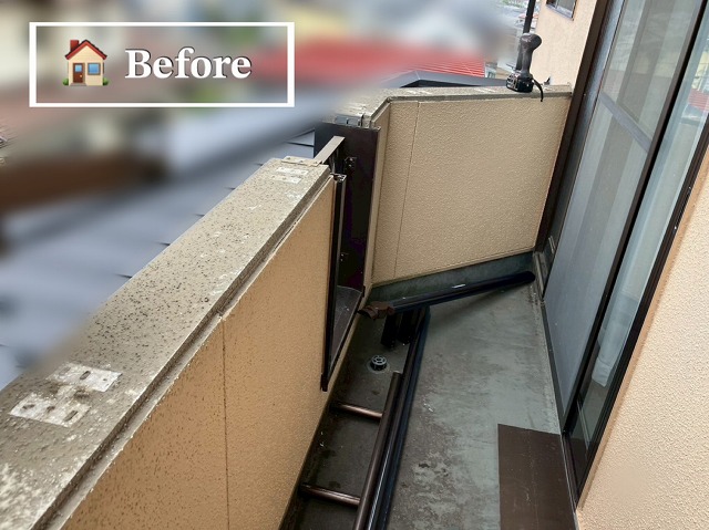  仙台市泉区-バルコニー手すり設置工事