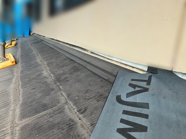 仙台市泉区-屋根カバー工事-ルーフィング設置まで