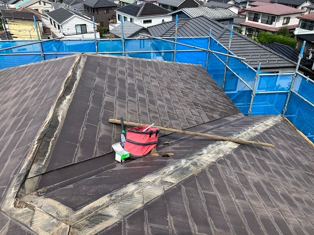 仙台市泉区 棟板金雪止め解体後