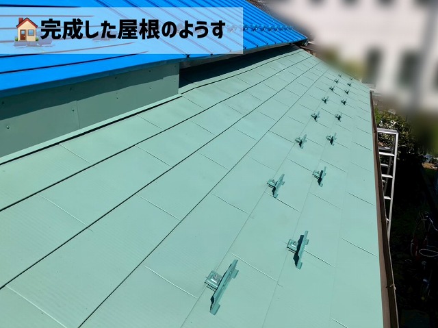 仙台市若林区-屋根カバー工事完工後