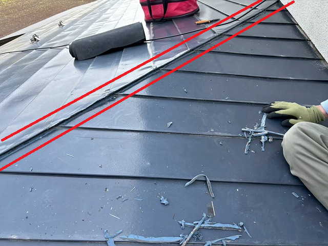 加美町 コーキング材を除去