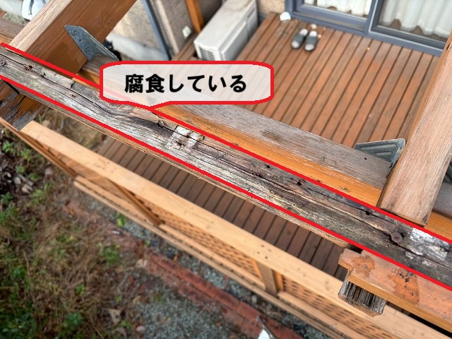 名取市 テラスポリカ波板解体工事