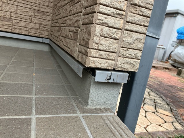 名取市 土台水切り役物交換工事