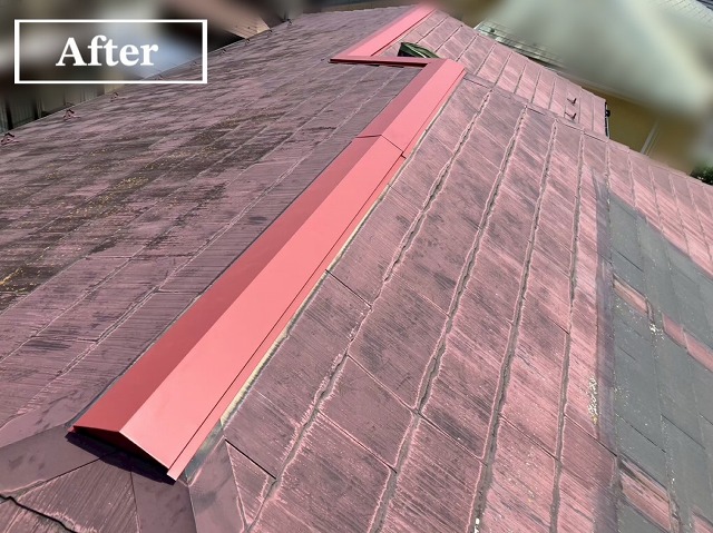 名取市-棟板金交換工事-完工