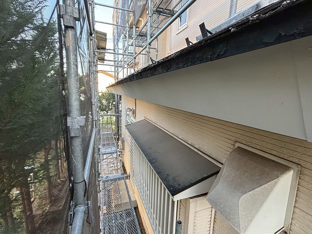 名取市 雨樋交換工事 雨樋解体