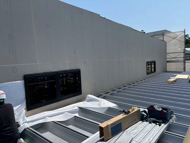 塩竈市-金属折屋根工事