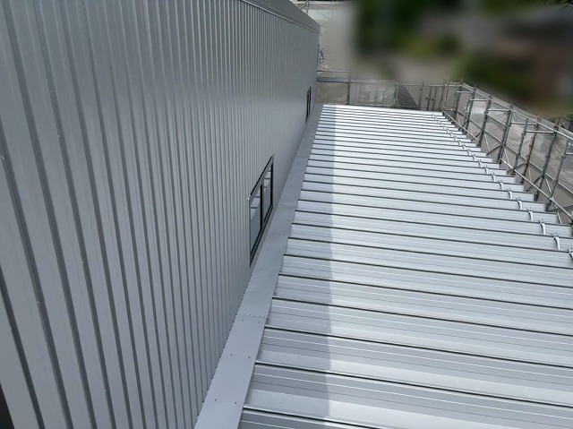 塩竈市-金属折屋根工事