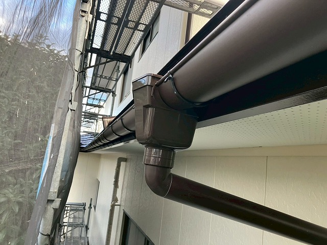 大崎市岩出山 雨樋交換工事 完工