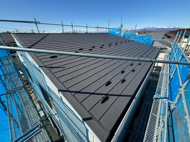 富谷市 カバー工事 雪止め金具設置 完工