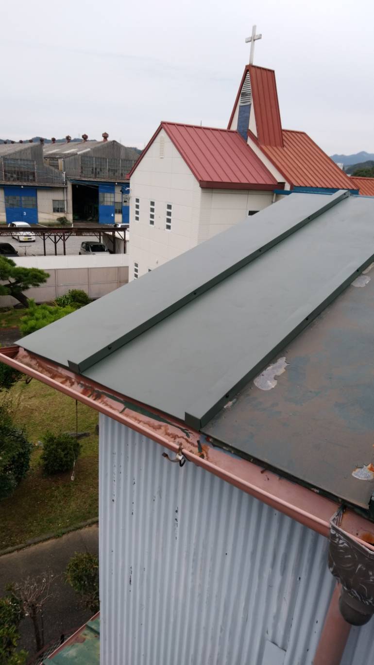 台風屋根板金修理