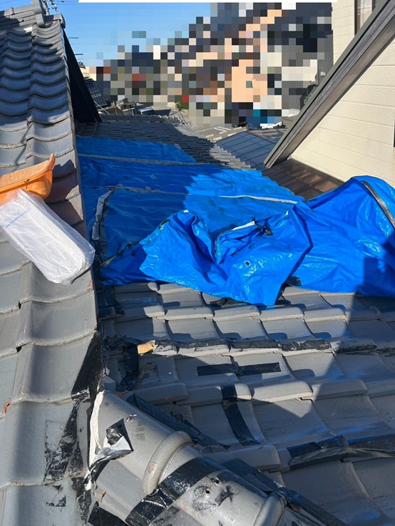 雨漏りしていた屋根