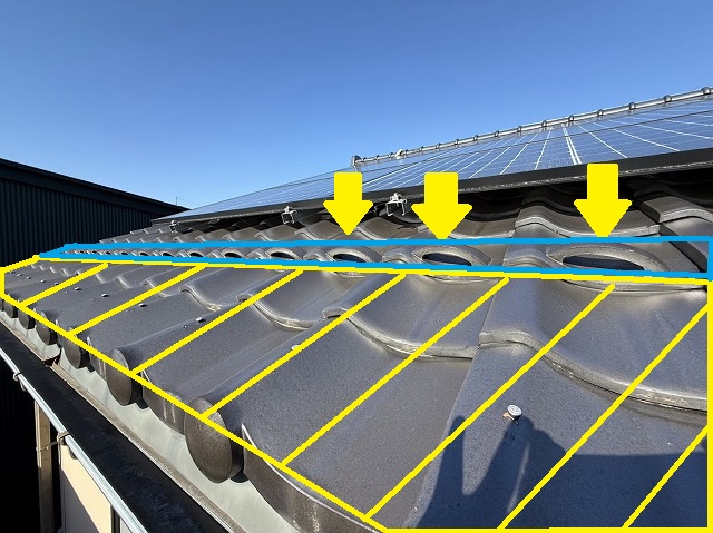 ゆきもちくん設置場所　太陽光パネル瓦屋根