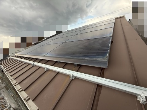 雪止め金具設置完了