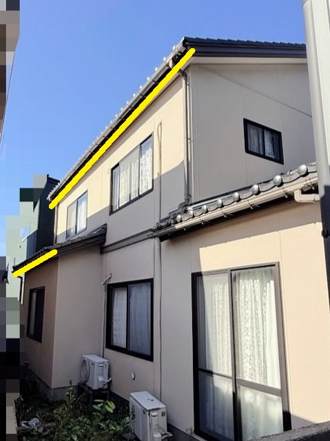 ゆきもちくん設置前　太陽光パネル瓦屋根