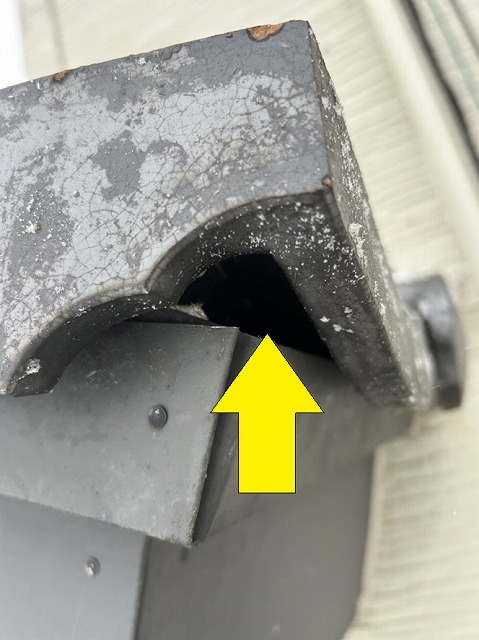 瓦屋根　鳥の巣撤去　瓦設置　施工完了