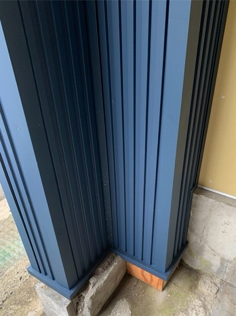 SGLガルバリウム鋼板　カバー工事　施工後