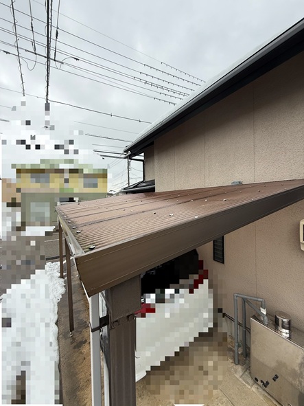 カーポートの屋根張り替え現場調査