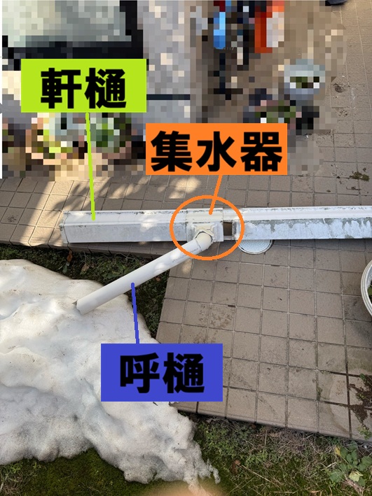 落ちていた雨樋
