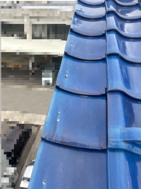 ケラバ瓦の釘をビスへ