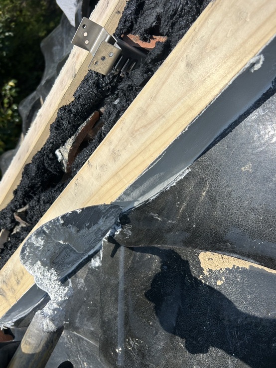 漆喰を塗ります