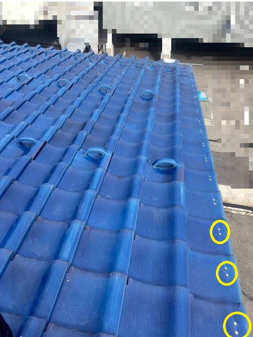 ケラバ瓦の釘をビスへ