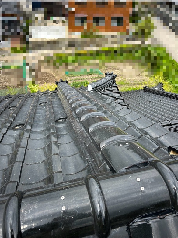 下り棟積み直し工事後