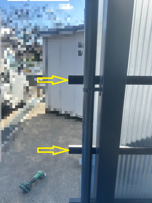 パネルの骨組みカット