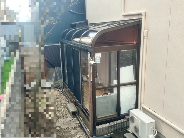 サンルーム屋根パネル交換工事完了