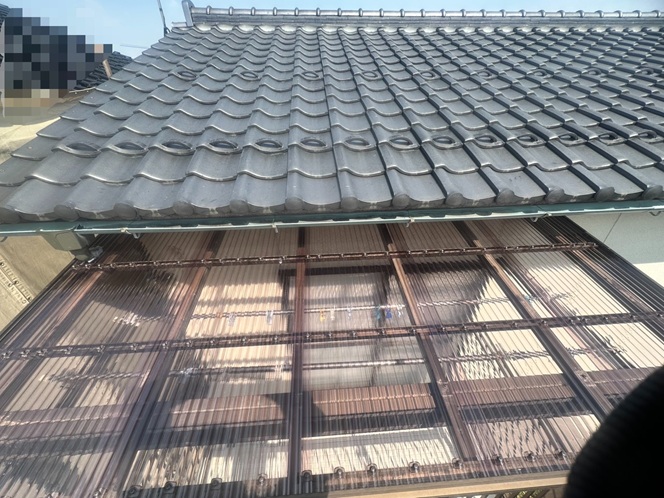 新しい波板設置