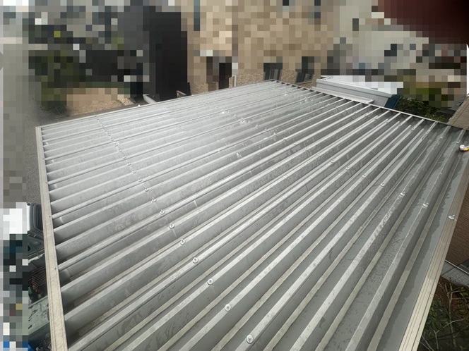 折板屋根メンテナンス完了