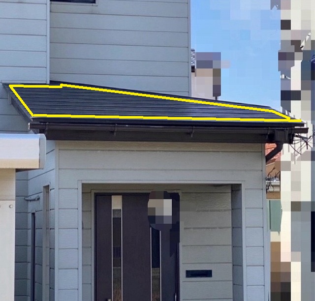 AT葺き　雪止め設置　施工前