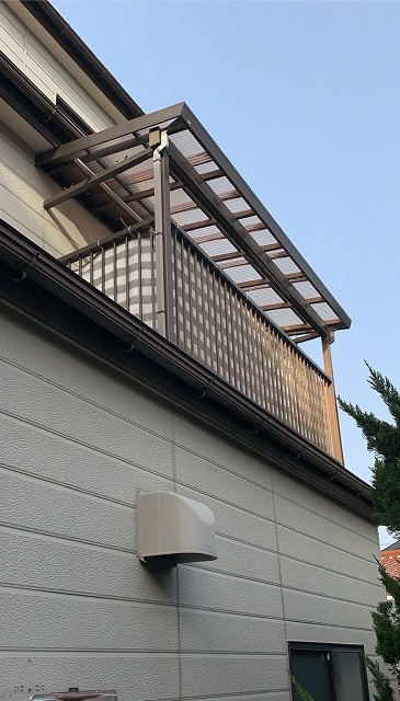 虫よけ囲いご希望　ベランダ