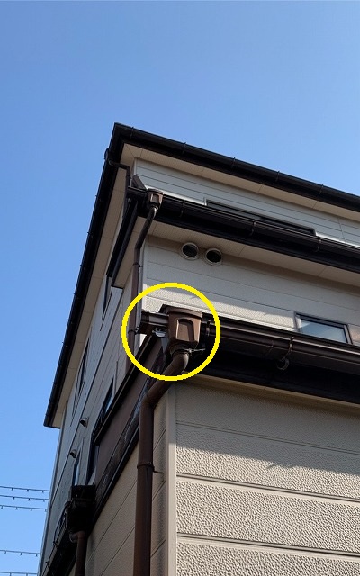 雪害　ズレた軒樋