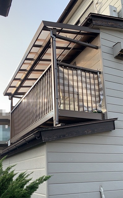 虫よけ囲いご希望　ベランダ