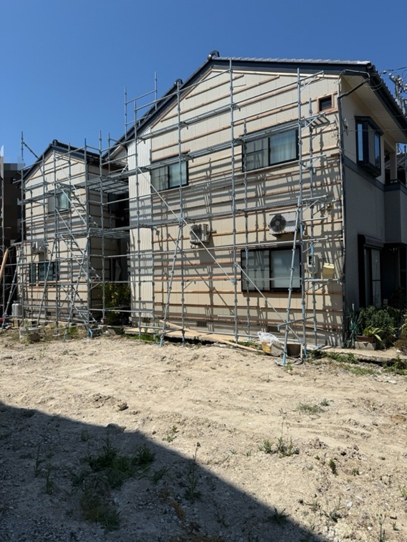 カバー工事を行う箇所に胴縁設置