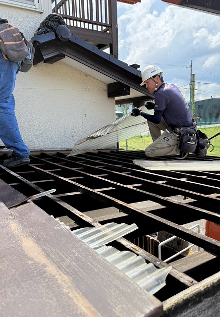 カーポート屋根　張替え　撤去