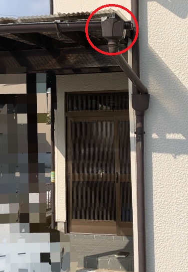 雪害　雨樋修理　施工前