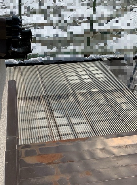 カーポート屋根　張替え　施工前