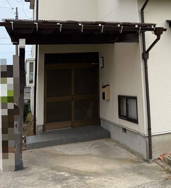 ーポート屋根　雨樋交換　施工後