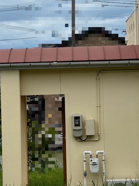 雪止め　アングル　設置前