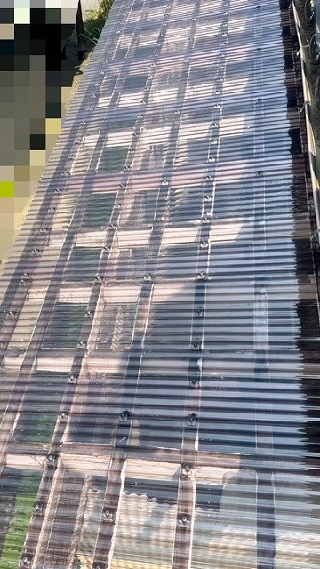 物干し場　屋根　張り替え　施工後　施工後